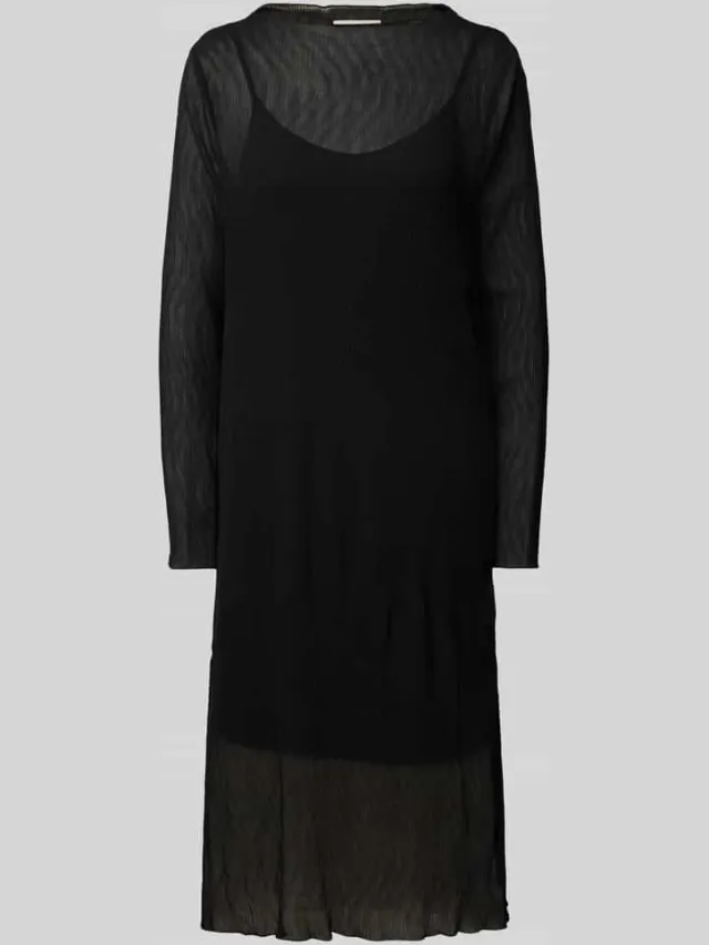 FREE/QUENT Mini-jurk met ronde hals, model 'EDELYN' zwart, foto 2