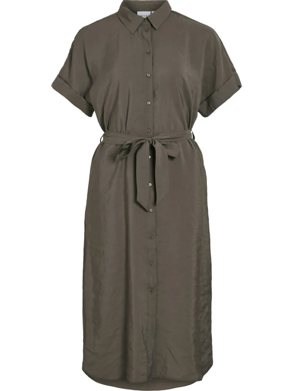 Vila blousejurk taupe, foto 2