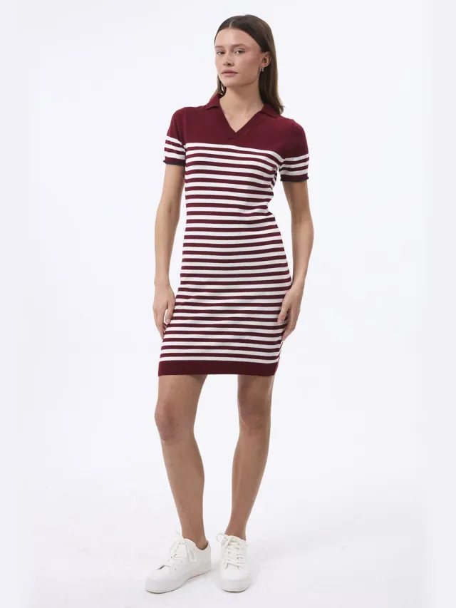 FELIX HARDY Midi Zomer Kleid Dames Bordeaux