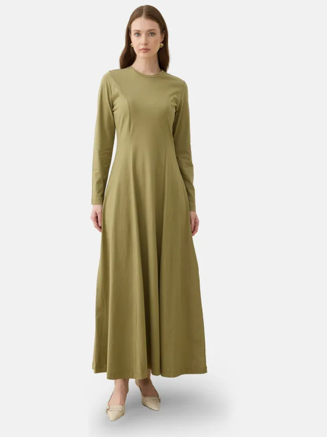 Refka Modest Dress Refka Groen