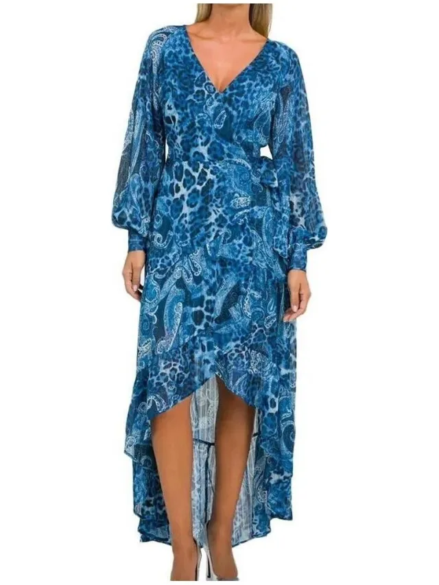 Guess Lange Jurk Guess Nuovo Bahia Blauw