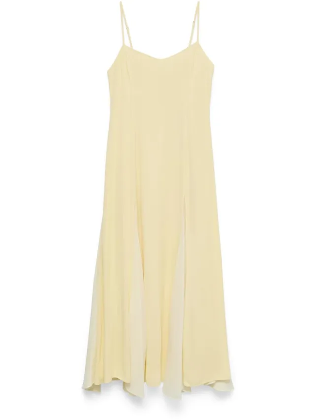 Vero Moda VMRAELYNN SL CUTOUT ANKLE DRESS EXP - Dames - Maxi jurken pale banana