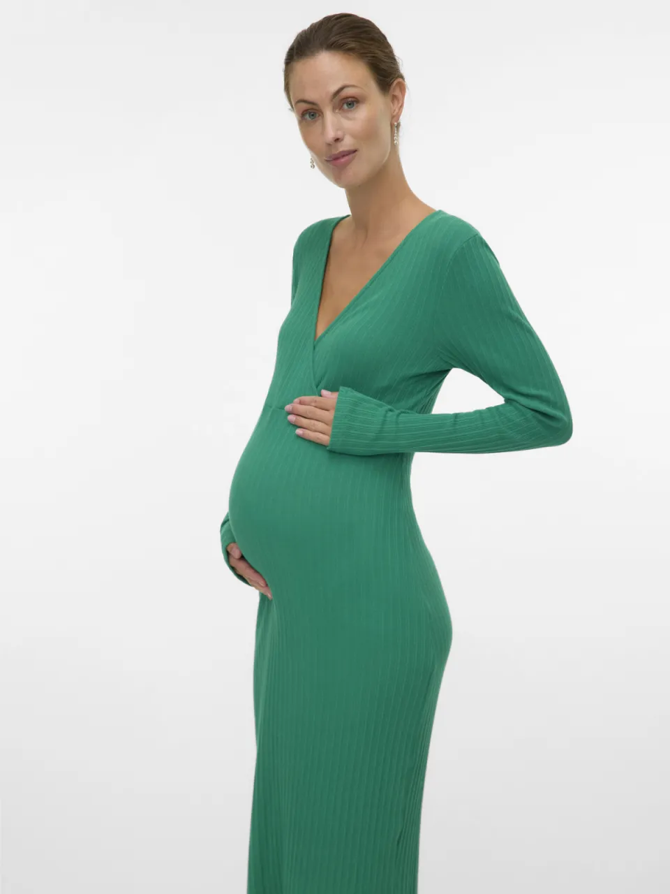 Mamalicious Mlliona Tess zwangerschapsjurk groen, foto 5