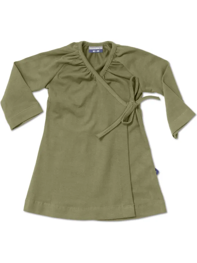 Silky Label jurkje pesto green - lange mouw - groen