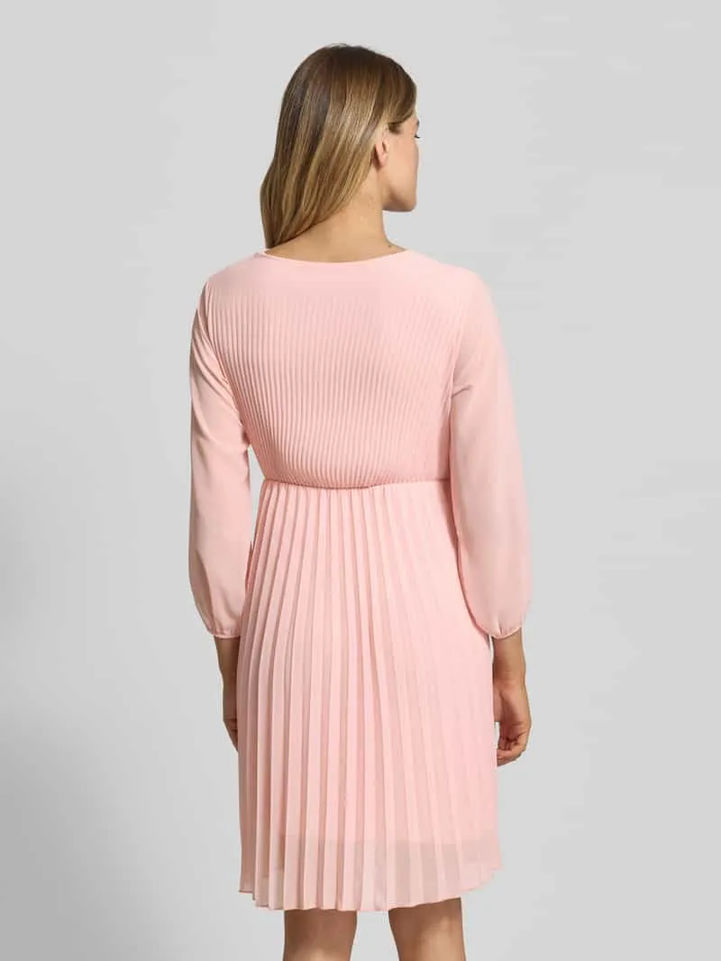 ZABAIONE Knie-lange jurk met plissévouwen model 'Im44sa' roze, foto 3