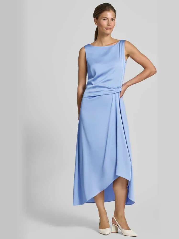 Vera Mont cocktailjurk met asymmetrische zoom Lichtblauw