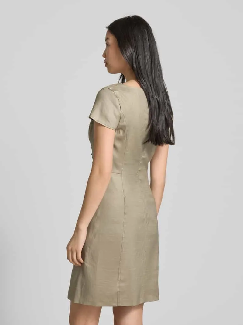 Guess Mini-jurk met koordsluiting, model 'ISABEAU' rietgroen, foto 3