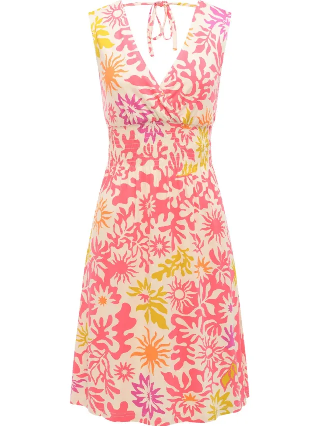 Ragwear Dames zomerjurk Pink Combo
