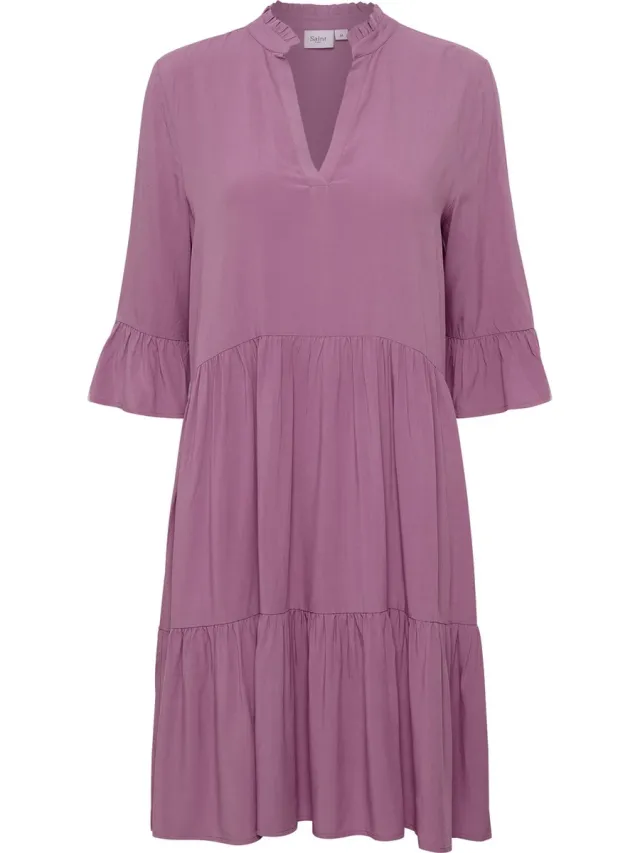 Saint Tropez EdaSZ Dress Dames Jurk Mulberry