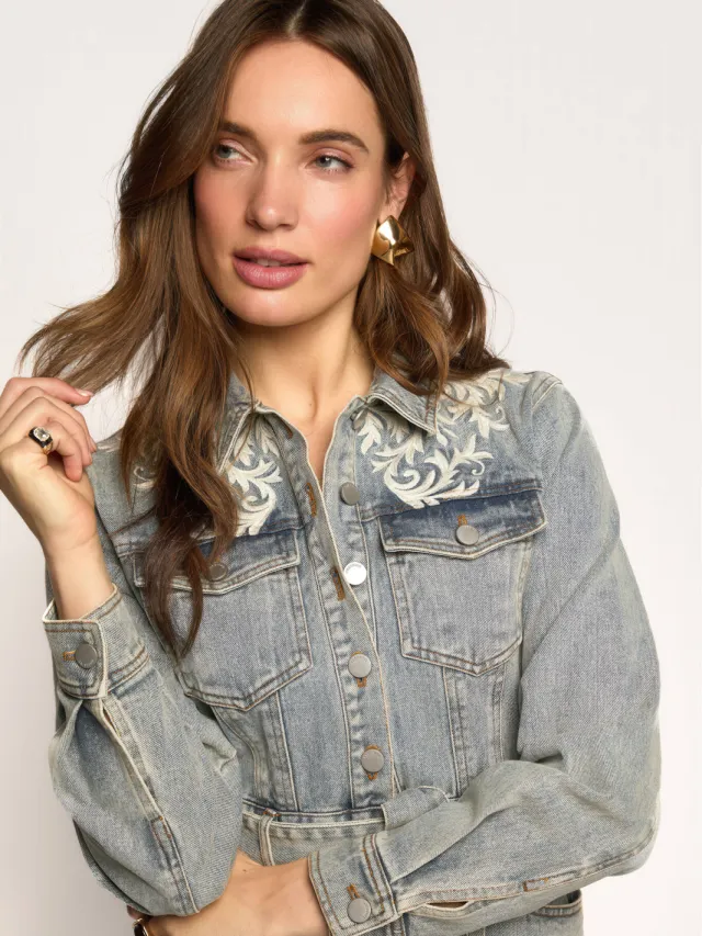 Freebird midi spijkerjurk - lichtblauw Light blue denim