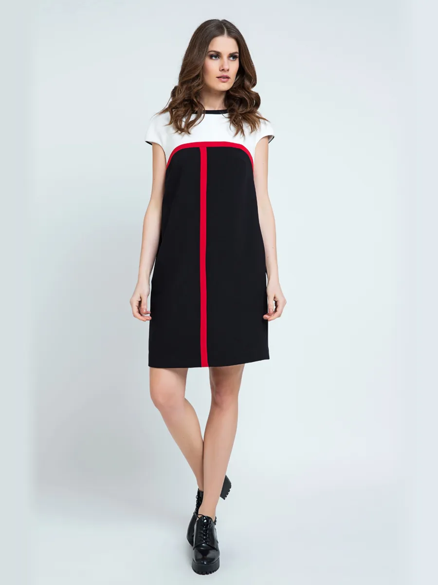 Conquista Gestreept detail zakjurk Ecru
