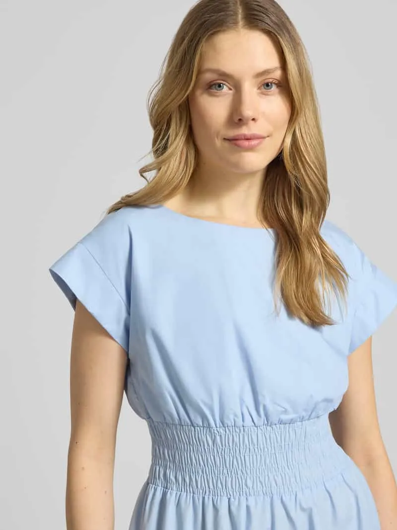 Christian Berg Woman Selection Knie-lange jurk met ronde hals lichtblauw, foto 4