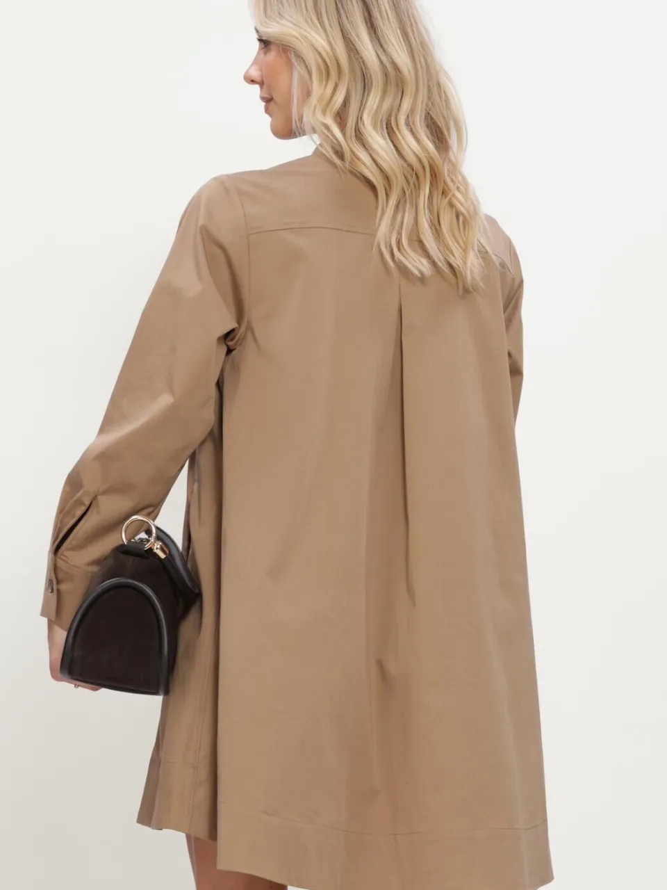 Ruby Tuesday Dames Jurken Pavel A Line Shirt Dress - Camel, foto 3
