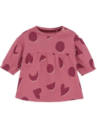 Noppies babyjurk fijn gebreid roze