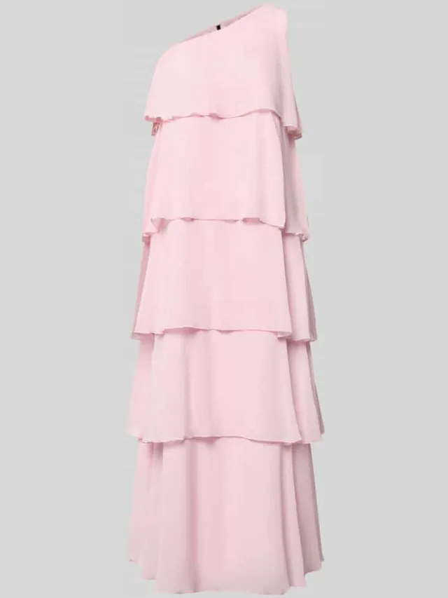 Vero Moda Uitlopend maxi-jurk met ruchedetail model 'FELICIA' roze, foto 2
