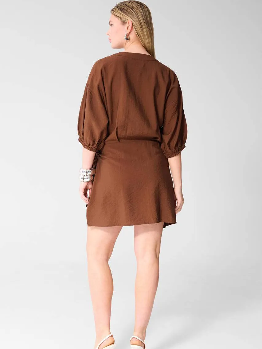 Shoeby blousejurk bruin, foto 4