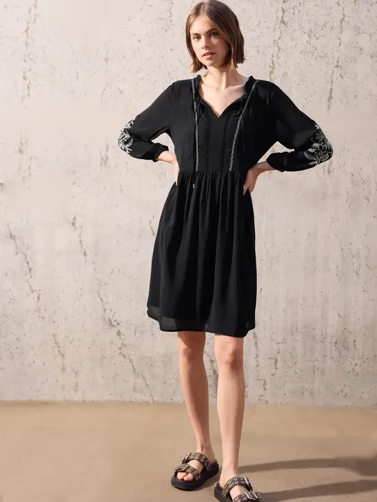 Street One Studio Tuniekjurk met borduursel Zwart