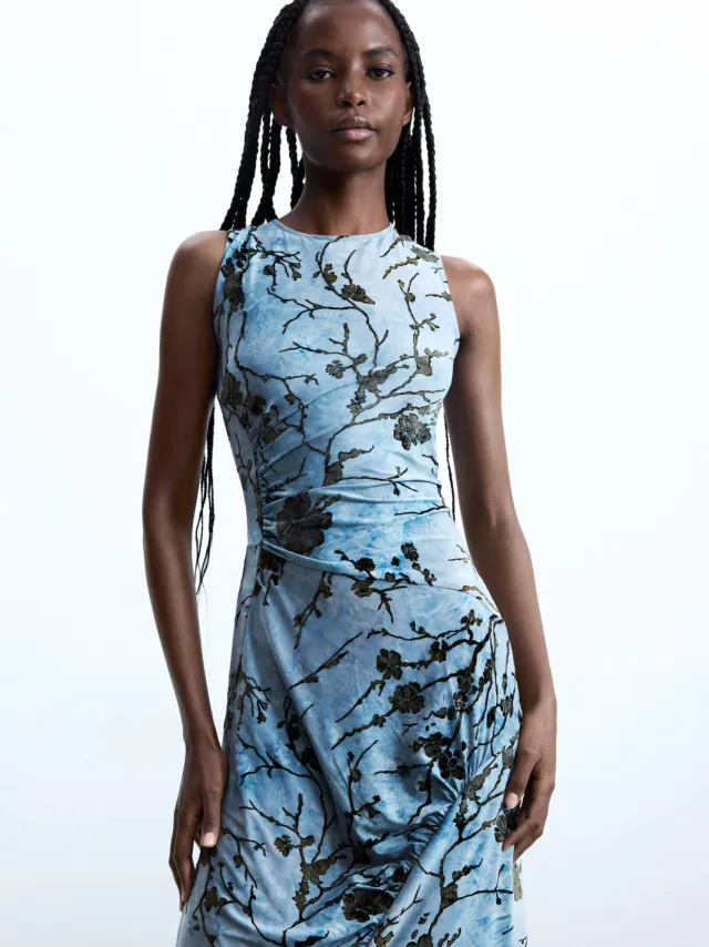 Desigual zomerjurk lichtblauw