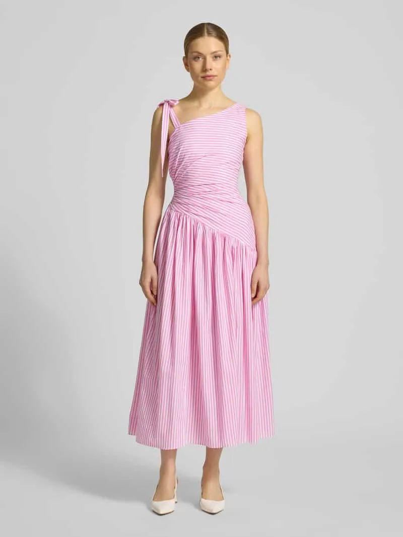 Little Mistress midi-jurk in asymmetrische look Roze
