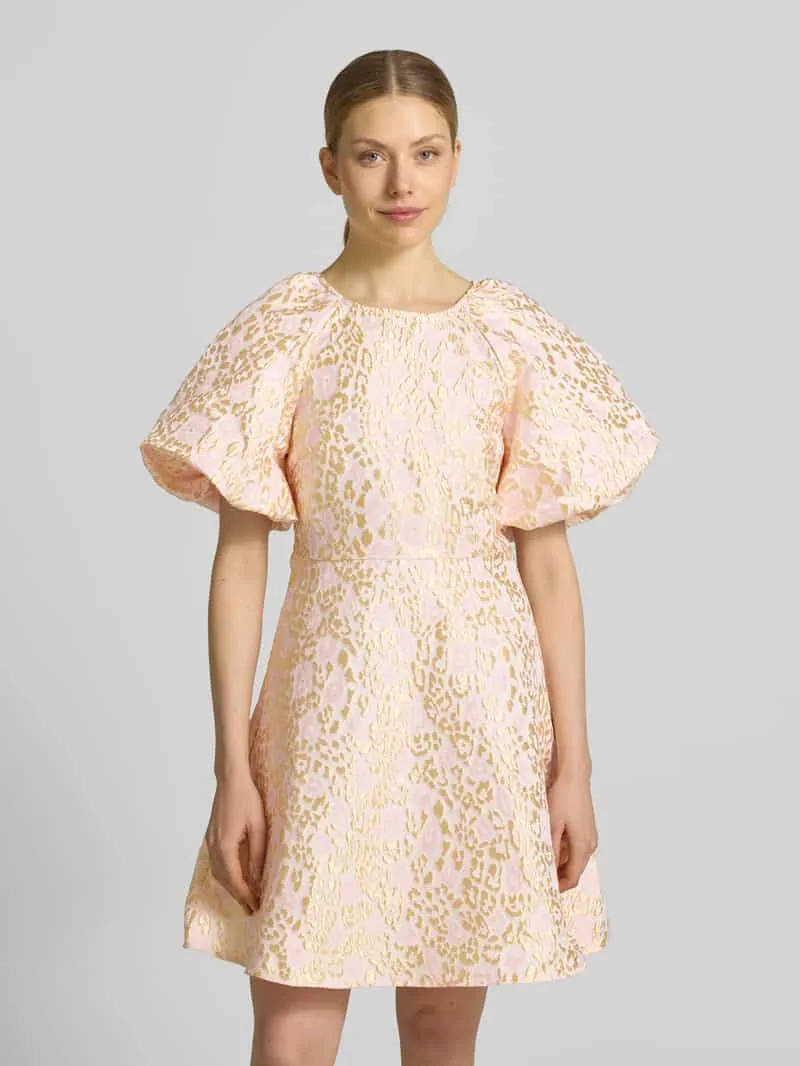 Vero Moda Getailleerde cocktailjurk met all-over motief model 'NORA' Rosé
