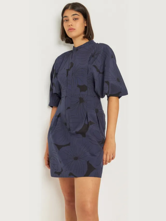 Skfk dames vegan Jurk Hebe Marineblauw Extra donkerblauw