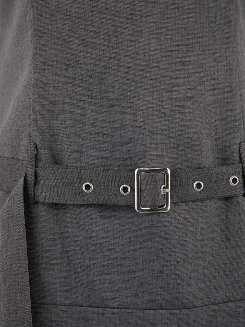 Trendyol Modest Dames Grijs Effen Maxi Mouwloos Casual Skater Modest Jurken, foto 2