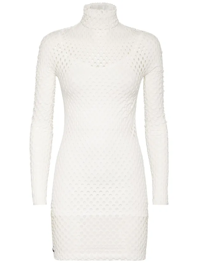 Philipp Plein Korte Jurk wit, foto 2