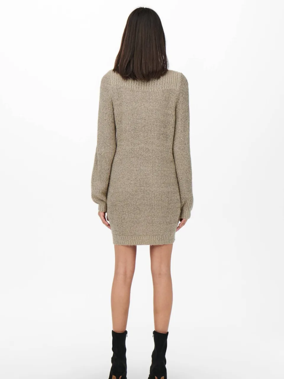 JDY gebreide jurk JDYWHITNEY beige, foto 5