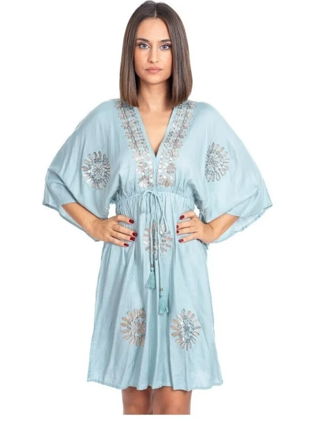 Isla Bonita By Sigris Korte Jurk Isla Bonita By Sigris Korte Jurk Groen