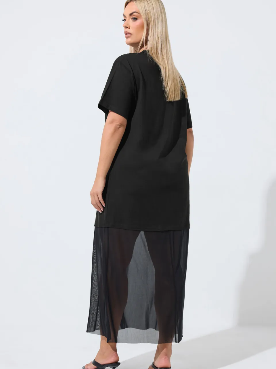 Limited Collection Zwarte Maxijurk Met Kanten Zoom, foto 3
