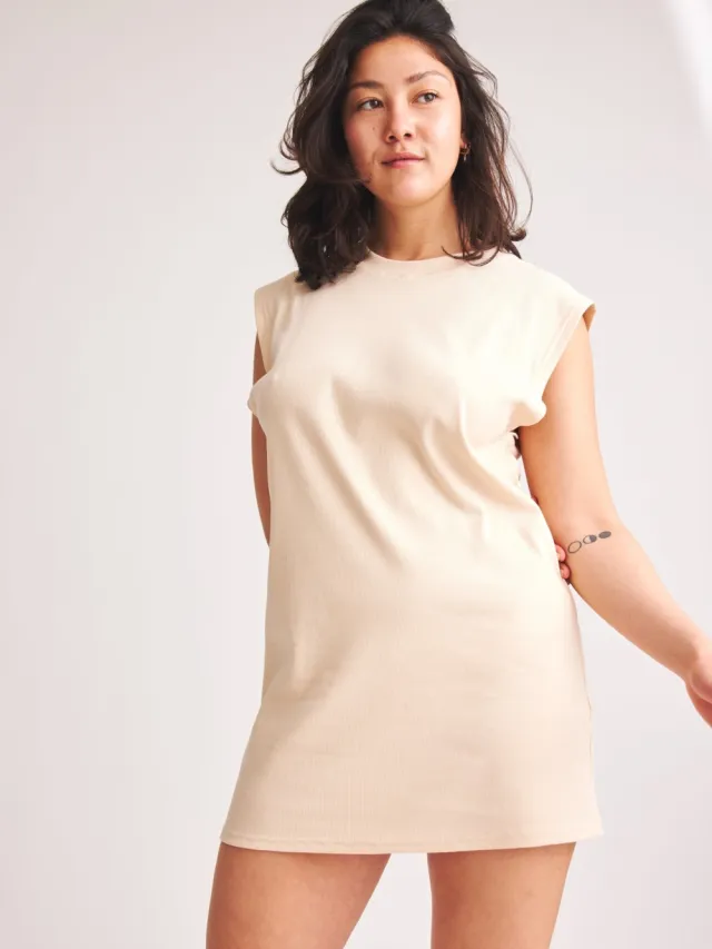 Baìge the Label dames vegan Mini Jurk Belinda Lichtroze