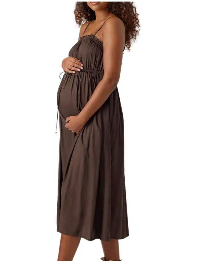 Mamalicious Korte Jurk Mamalicious Lelva Bruin