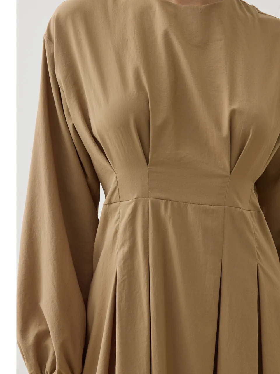 Modest Dress Refka cognac, foto 2