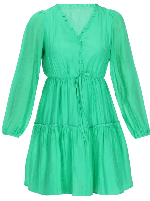Faina jurk vrouwen Groen, foto 2