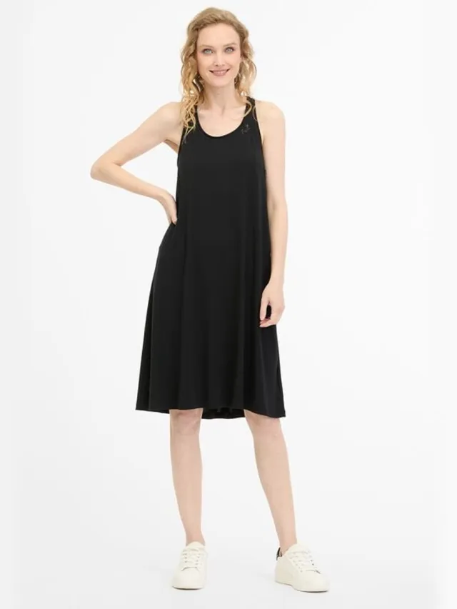 Ragwear Nairay Dames Midi-jurk - zwart
