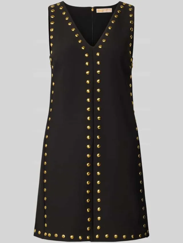 MICHAEL Michael Kors Regular fit mini-jurk met studs zwart, foto 2