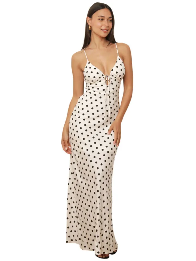 La Modeuse Lange Jurk La Modeuse 78616_P187185 Wit