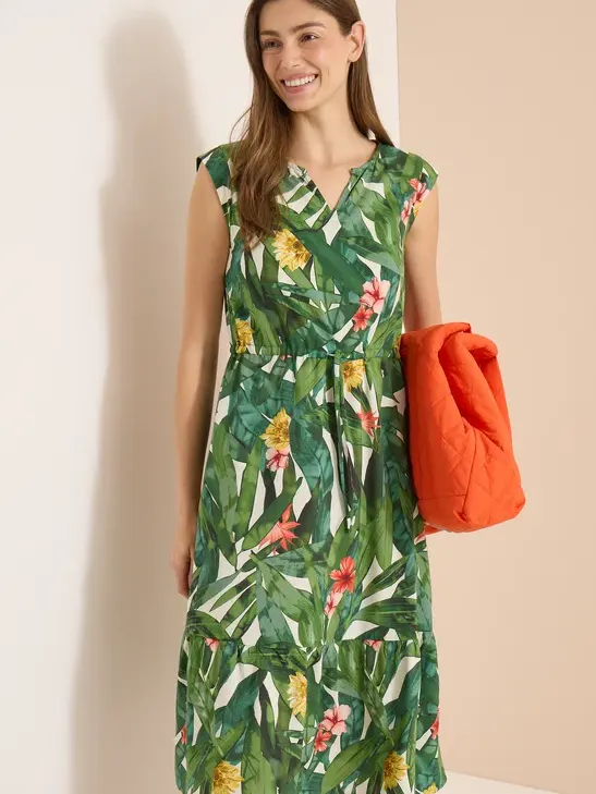cecil Midi-jurk met bloemenpatroon groen, foto 2