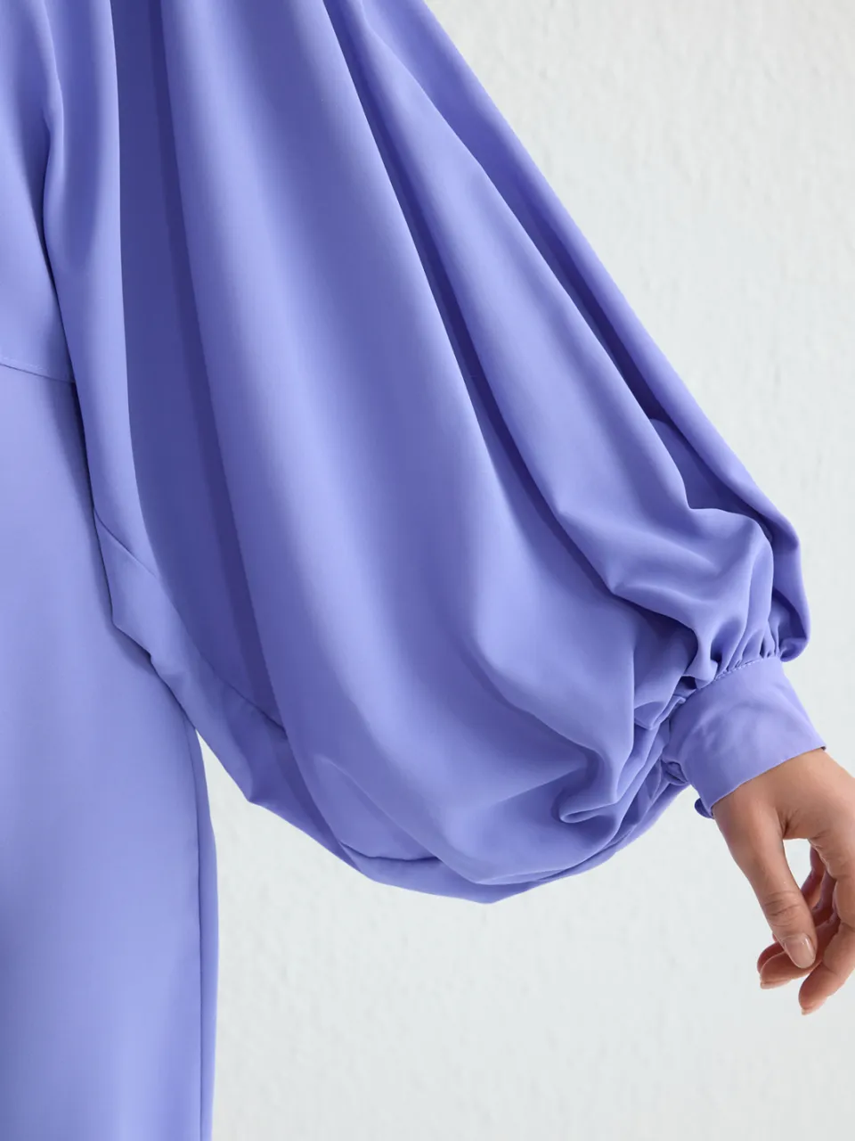 Trendyol Modest Dames Paars Effen Maxi Lang Stijlvol/Avond Recht Modest Avond Jurken, foto 2