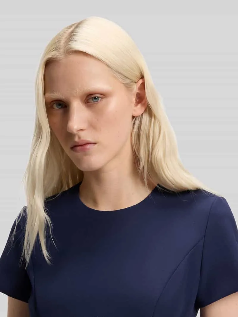 Hugo Kokerjurk met paillettendetails model 'KAELYN' marineblauw, foto 4