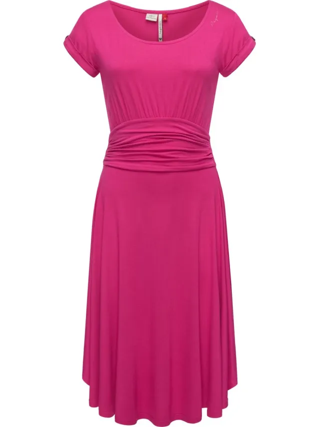 Ragwear Dames zomerjurk Yvone Solid Magenta