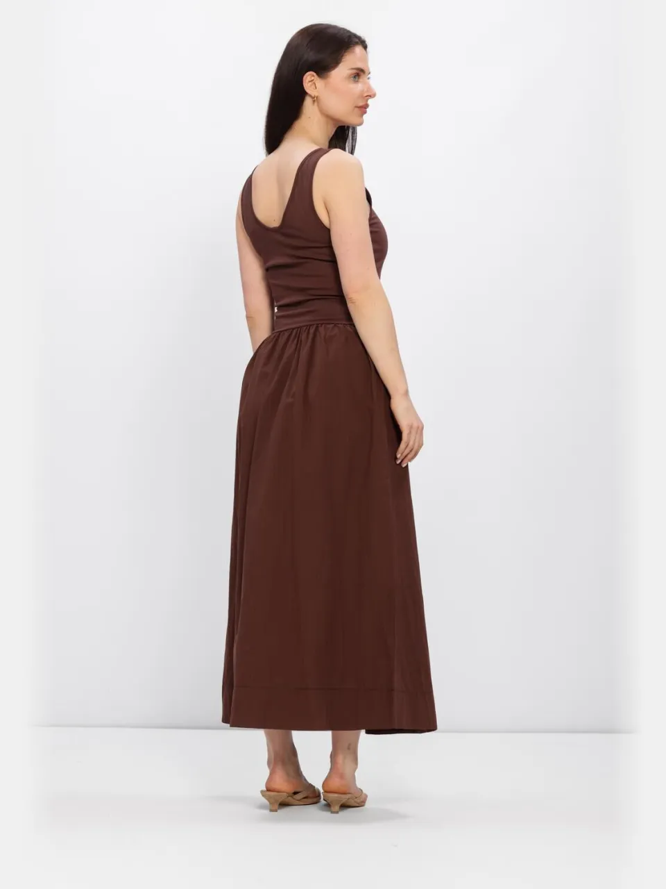 MINUS Dames Jurken Msmarie Midi Dress - Bruin, foto 3