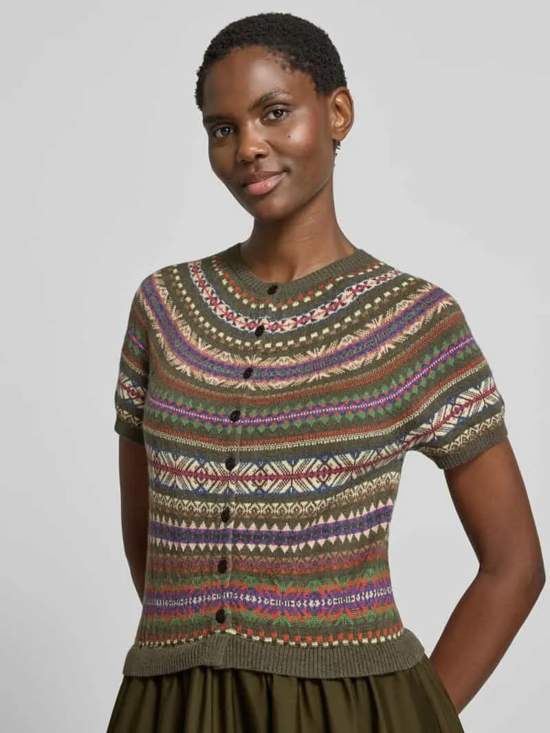 Polo Ralph Lauren A-lijn vrijetijdsjurk van wolmix met kasjmiergehalte olijfgroen, foto 4
