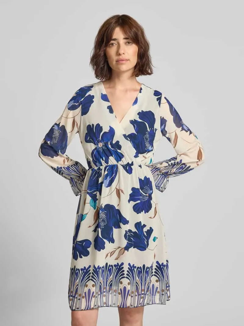 ZABAIONE Knielange jurk in all-over look model 'Ja44milaa' Marineblauw