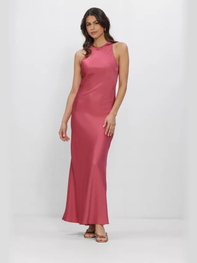 NEO NOIR Dames Jurken Celinie Heavy Sateen Dress - Roze