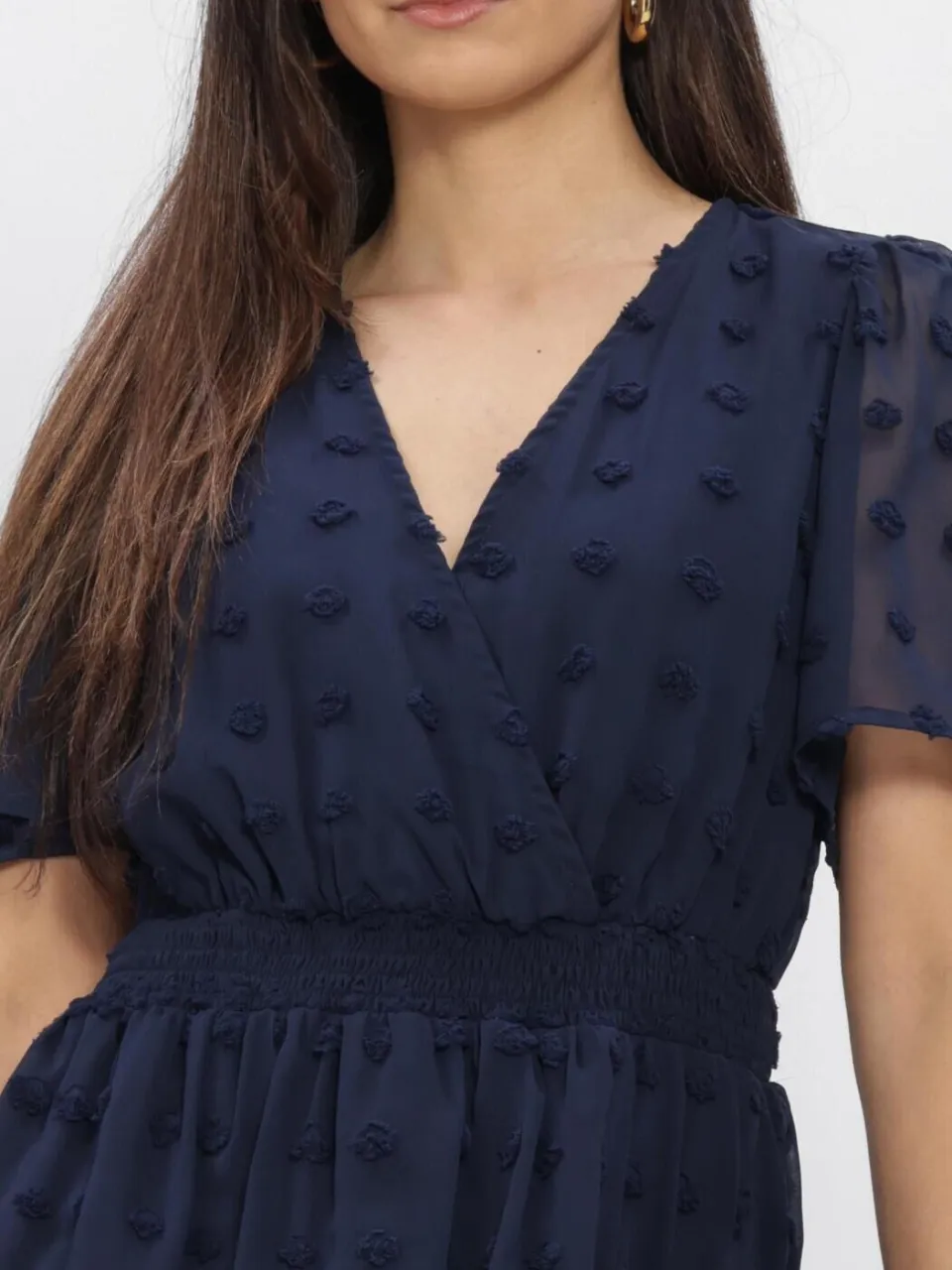 Y.A.S. YAS Dames Jurken Yasdottie Ss Dress - Donkerblauw, foto 4
