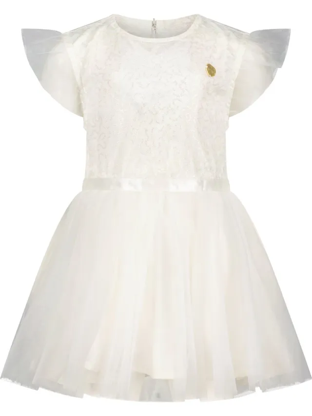 Le Chic Meisjes Jurk SYMMILA C312-7800 Off White
