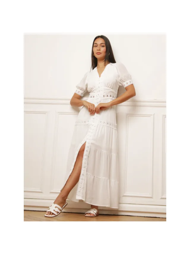 La Modeuse Jurk La Modeuse 78712_P187287 Wit