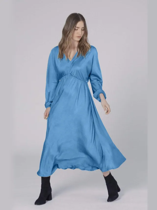 Neu Nomads dames vegan Jurk Helena Azuurblauw