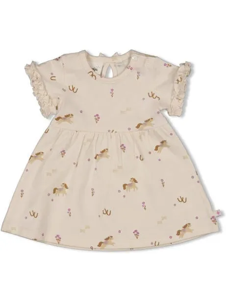 Feetje Flower Ranch jurk ecru